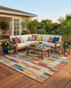 Coastal Terrace Collection Area Rug -  Harbor Square Multi  lifestyle 46