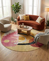 Urban Terrace Collection Area Rug -  Skyline Round Multi  lifestyle 57