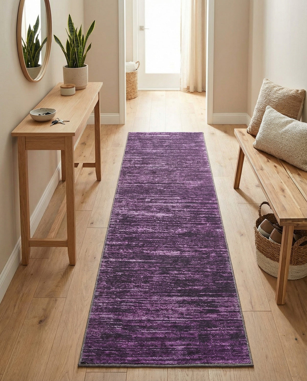 Sahara Essence Collection Area Rug - Oasis (Purple) Runner Purple  lifestyle 36