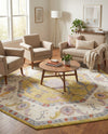 Arcadia Rugs Collection Area Rug - Eden (Green) Octagon Green  lifestyle 61