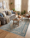 Seville Stripes Collection Area Rug - Cadiz (Light Gray) Rectangle Light Gray  lifestyle 31