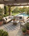 Urban Oasis Rugs Collection Area Rug -  Highrise (Charcoal Gray) Round Charcoal Gray  lifestyle 42