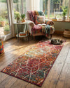 Trellis Mosaic Collection Area Rug - Arborville (Multi) Runner Multi  lifestyle 42