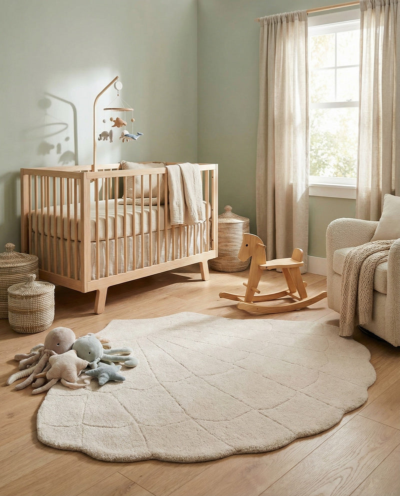 Whimsy Wonders Wool Collection Area Rug -  Canyon Rectangle Ivory  lifestyle 5
