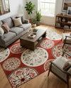 Urban Terrace Collection Area Rug -  Deck Rectangle Terracotta  lifestyle 42
