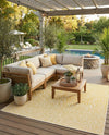 Urban Oasis Rugs Collection Area Rug -  Terrace (Yellow Ivory) Square Yellow Ivory  lifestyle 61