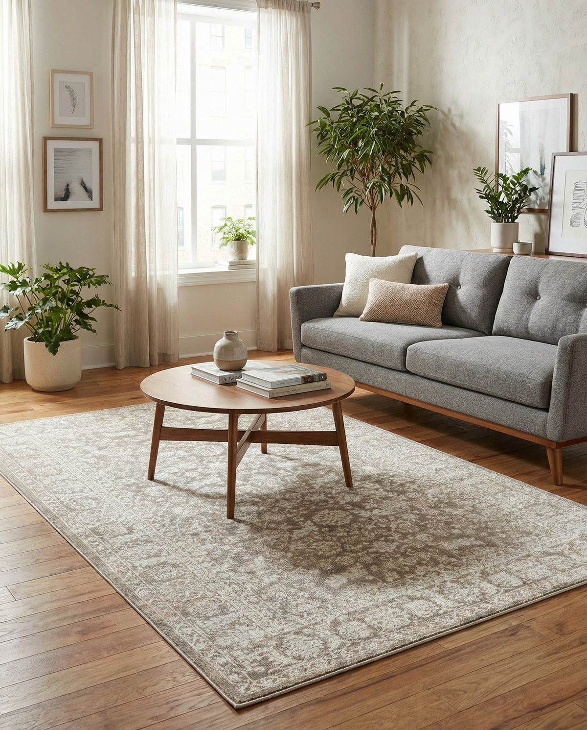 Metro Heights Collection Area Rug -  Astoria Rectangle Gray  lifestyle 28