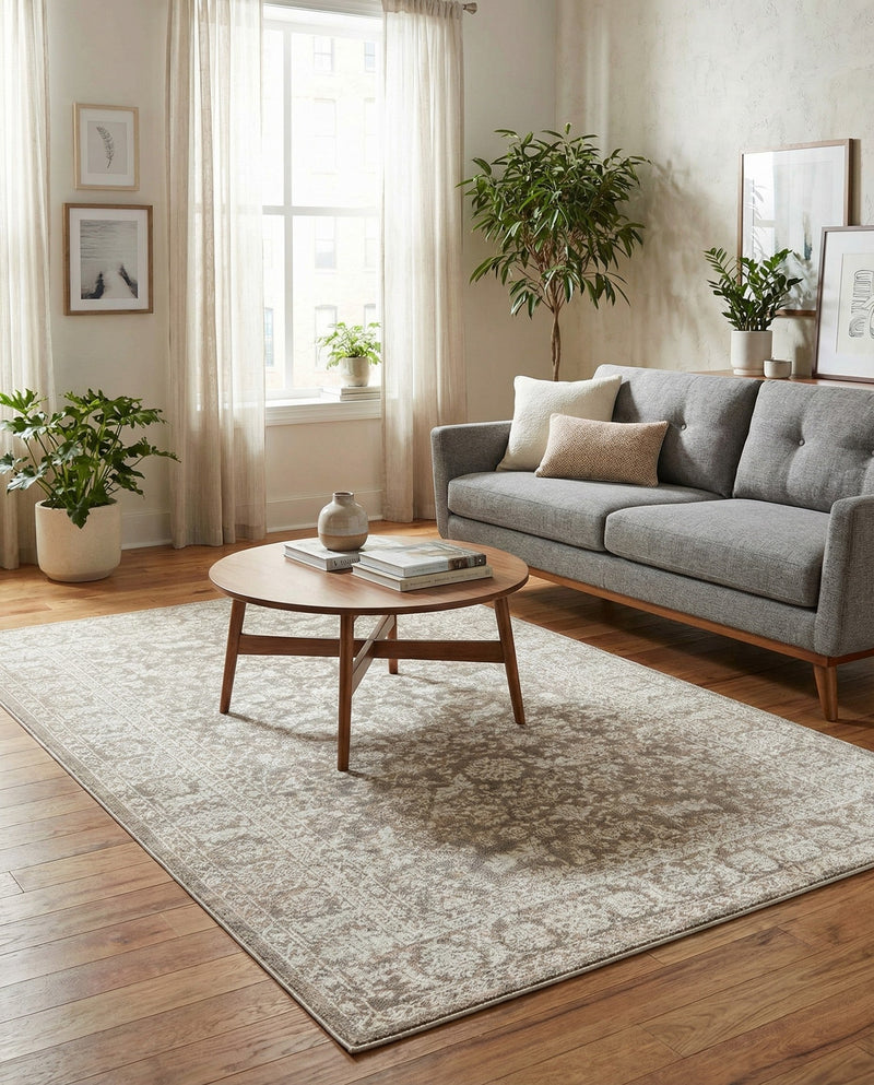 Metro Heights Collection Area Rug -  Astoria Rectangle Gray  lifestyle 28