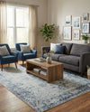 Riviera Elegance Collection Area Rug - Antibes (Light Blue) Rectangle Light Blue  lifestyle 15