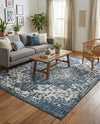 Urban Oasis Rugs Collection Area Rug -  Penthouse (Blue) Rectangle Blue  lifestyle 26