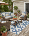 Urban Oasis Rugs Collection Area Rug -  Highrise (Blue) Rectangle Blue  lifestyle 13
