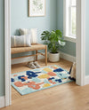 Caribbean Terrace Collection Area Rug -  StLucia Rectangle White  lifestyle 11