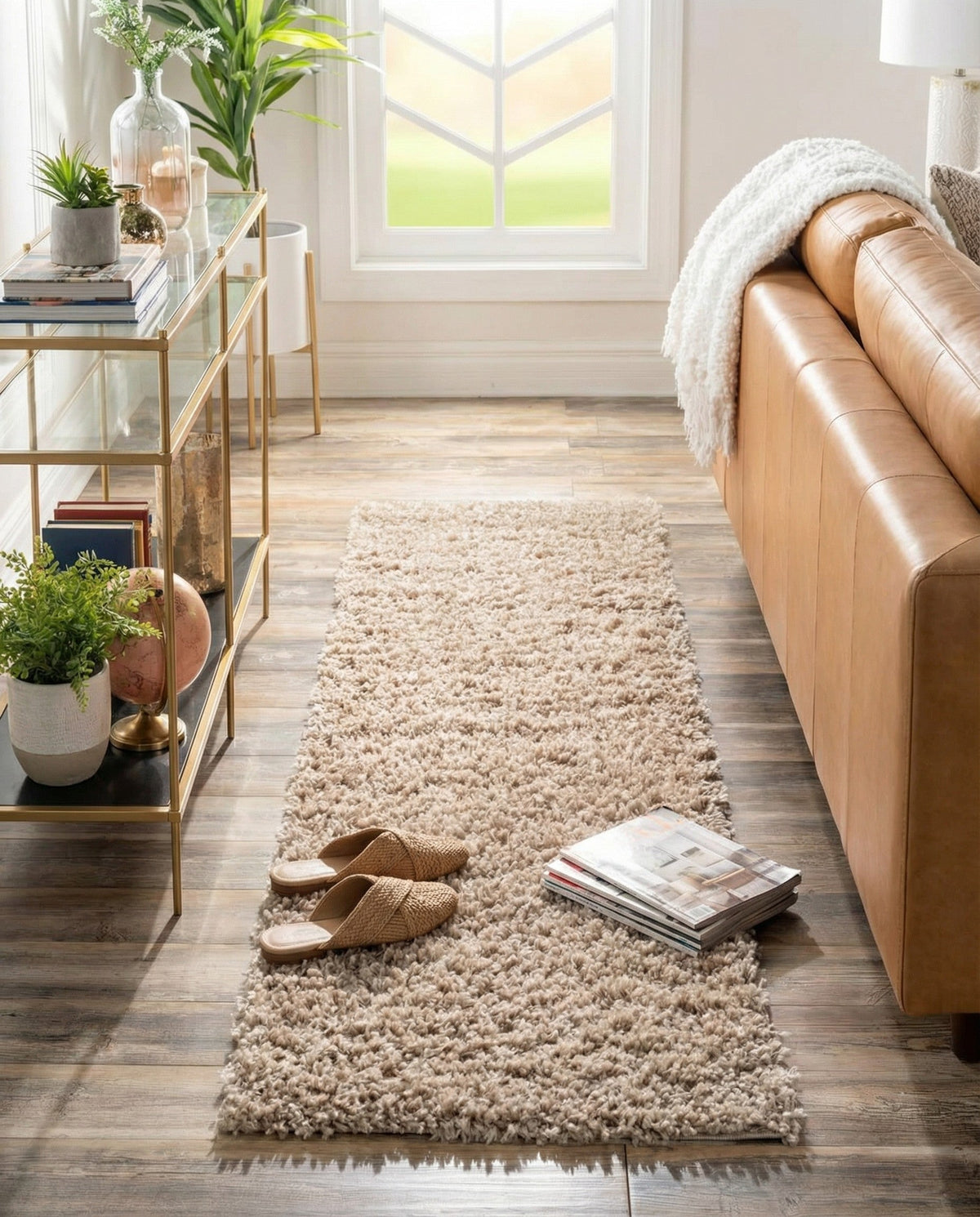 Alpine Plush Collection Area Rug -  Cortina (Linen) Runner Linen  lifestyle 34