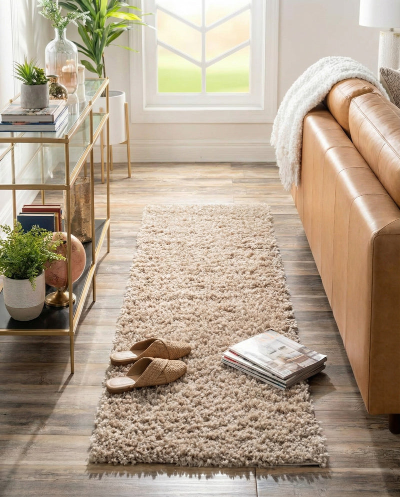 Alpine Plush Collection Area Rug -  Cortina (Linen) Runner Linen  lifestyle 34