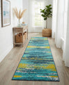 Seaside Haven Rugs Collection Area Rug -  Sandbar Runner Multi.Blue  lifestyle 60