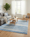 Zagros Shades Collection Area Rug -  Sepidan Square Blue Ivory  lifestyle 49