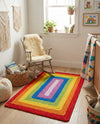 Sunset Isle Wool Braids Collection Area Rug - Paradise Rectangle Multi  lifestyle 8