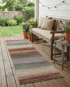 Urban Terrace Collection Area Rug -  Corsica Runner Multi  lifestyle 58