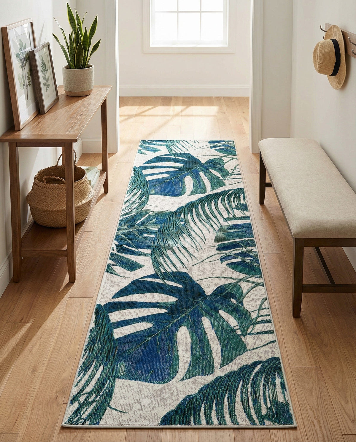 Meadow Breeze Collection Area Rug -  Clover Runner Ivory  lifestyle 145
