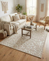 Andes Summit Collection Area Rug -  Chimborazo Rectangle Snow White  lifestyle 10