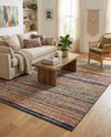 Jewel Oasis Collection Area Rug - Sapphire (Multi) Rectangle Multi  lifestyle 18