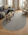 Urban Oasis Rugs Collection Area Rug -  Rooftop (Charcoal Gray) Oval Charcoal Gray  lifestyle 73