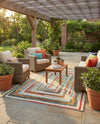 Outdoor Marrakesh Collection Area Rug -  Ouarzazate Rectangle Multi Beige  lifestyle 13