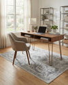 Bloomsbury Elegance Collection Area Rug - Mayfair Rectangle Gray  lifestyle 44
