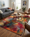Urban Terrace Collection Area Rug -  Atrium Rectangle Multi  lifestyle 43
