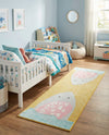 Wonder Tykes Collection Area Rug -  Whimsical Runner Yellow  lifestyle 46