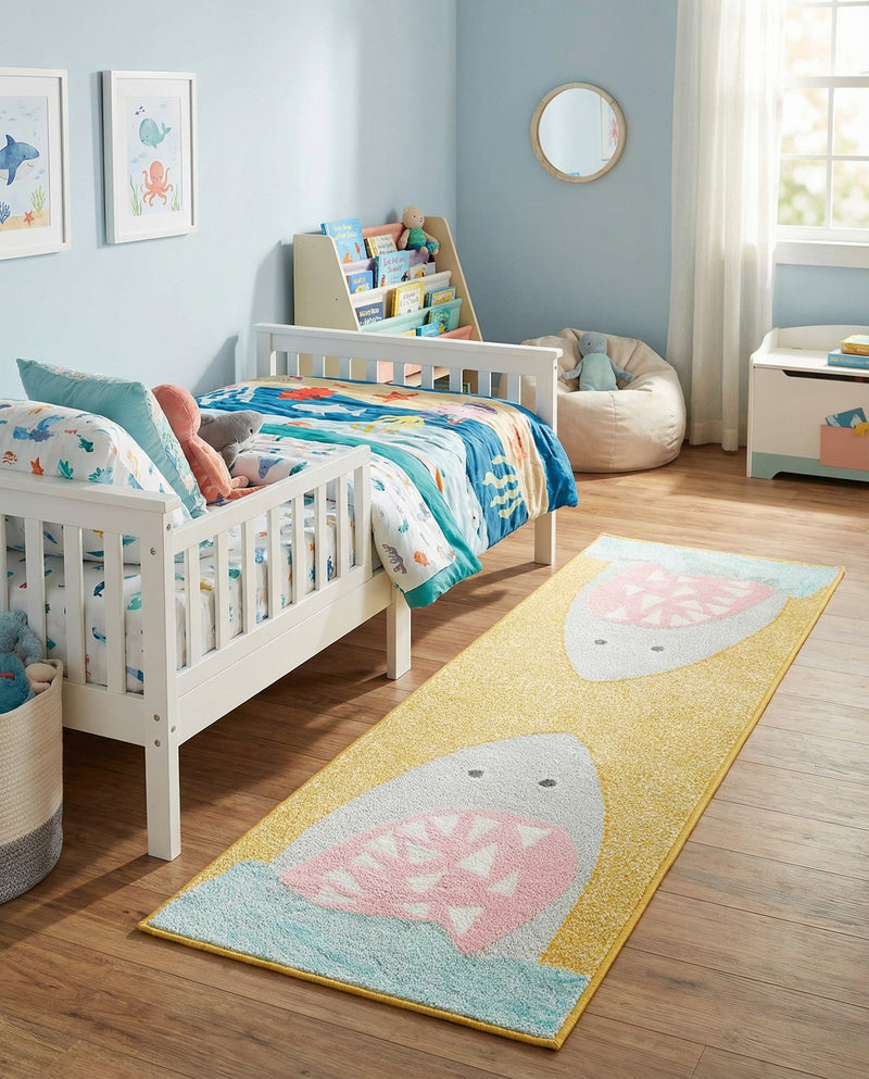 Wonder Tykes Collection Area Rug -  Whimsical Runner Yellow  lifestyle 46