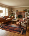 Marrakesh Elegance Collection Area Rug -  Sijilmasa Rectangle Orange  lifestyle 21