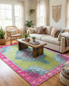 Heritage Elegance Collection Area Rug -  Winterthur (Green) Rectangle Green  lifestyle 10