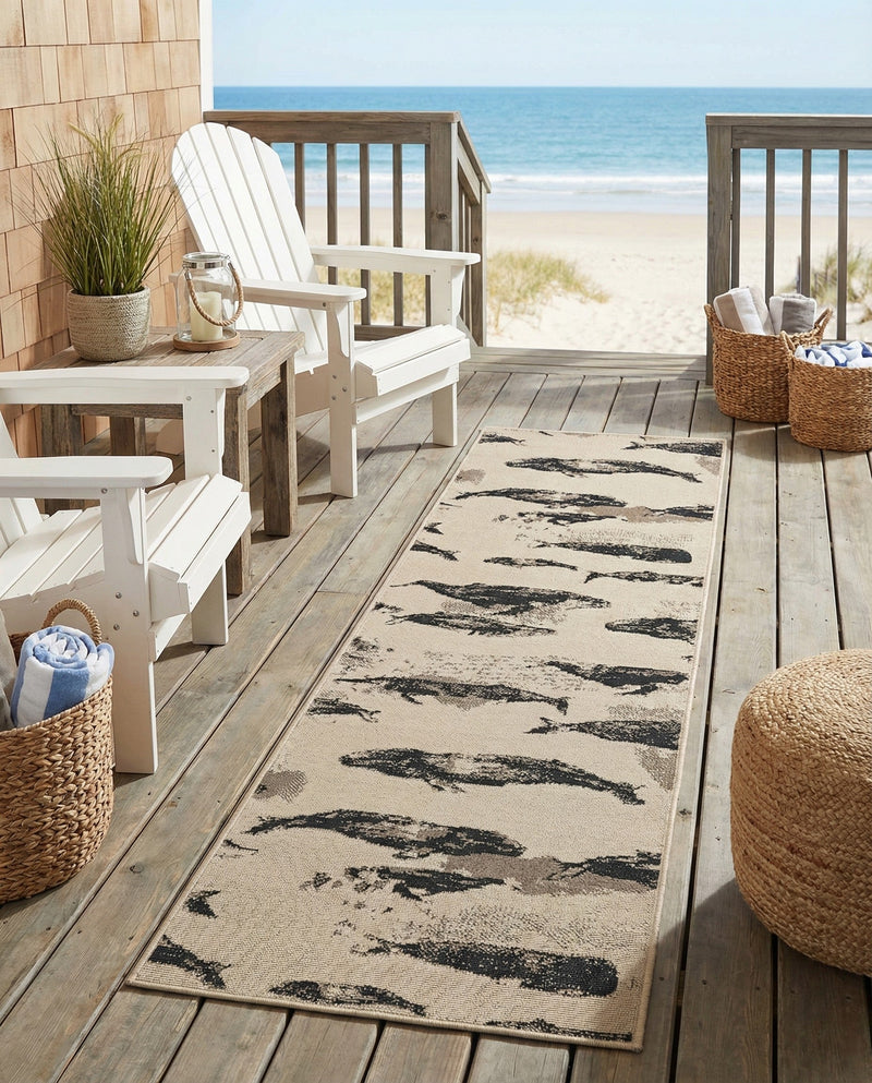 Seaside Haven Rugs Collection Area Rug -  Seabreeze Runner Beige  lifestyle 57