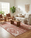 Desert Nomad Terrace Collection Area Rug - Sahara (Rust Red) Rectangle Rust Red  lifestyle 13