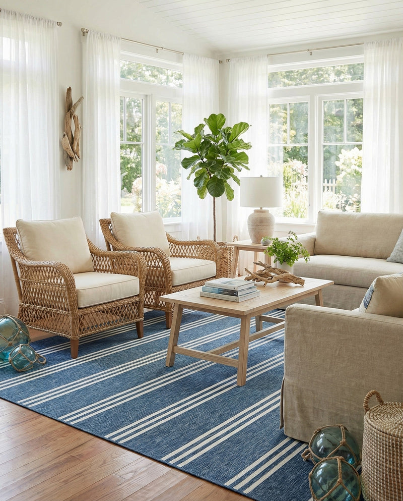 Urban Oasis Rugs Collection Area Rug -  District (Blue) Square Blue  lifestyle 66