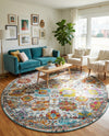 Arcadia Rugs Collection Area Rug -  Elysium Oval Multi  lifestyle 65