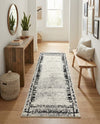 Marrakech Mosaic Collection Area Rug -  Sahara Runner Black and White  lifestyle 44