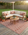 Urban Oasis Rugs Collection Area Rug -  Boulevard (Rust Red) Rectangle Rust Red  lifestyle 21