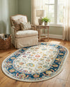 Adriana Terrace Collection Area Rug -  Positano (Multi) Oval Multi  lifestyle 33