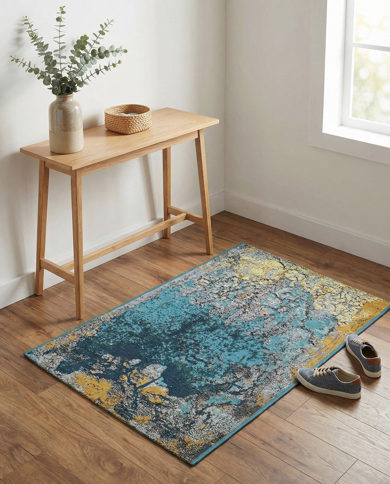 Urban Terrace Collection Area Rug -  Lanai Rectangle Gradient Blue  lifestyle 25