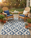 Urban Oasis Rugs Collection Area Rug -  Highrise (Blue) Rectangle Blue  lifestyle 15