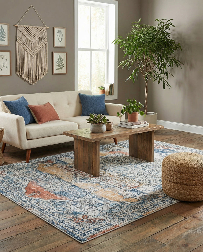Mykonos Manor Collection Area Rug -  Tinos (Multi) Rectangle Multi  lifestyle 21