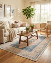 Savannah Series Collection Area Rug -  Augusta (French Blue) Rectangle French Blue  lifestyle 6