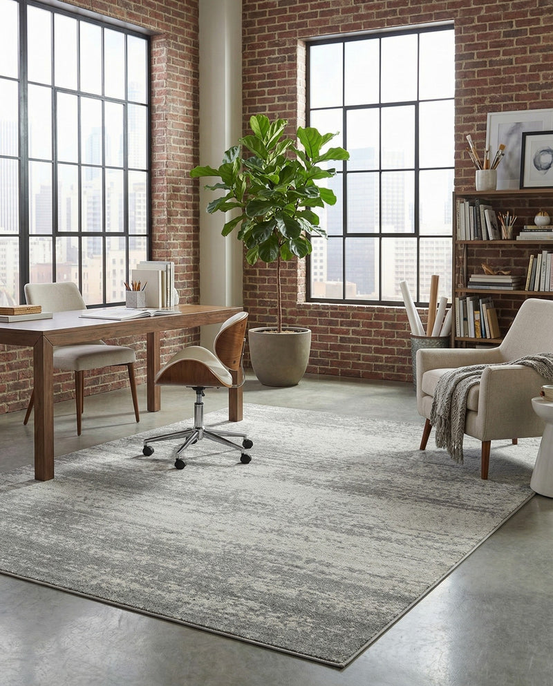 Studio Haven Collection Area Rug -  Gallery (Gray) Rectangle Gray  lifestyle 32