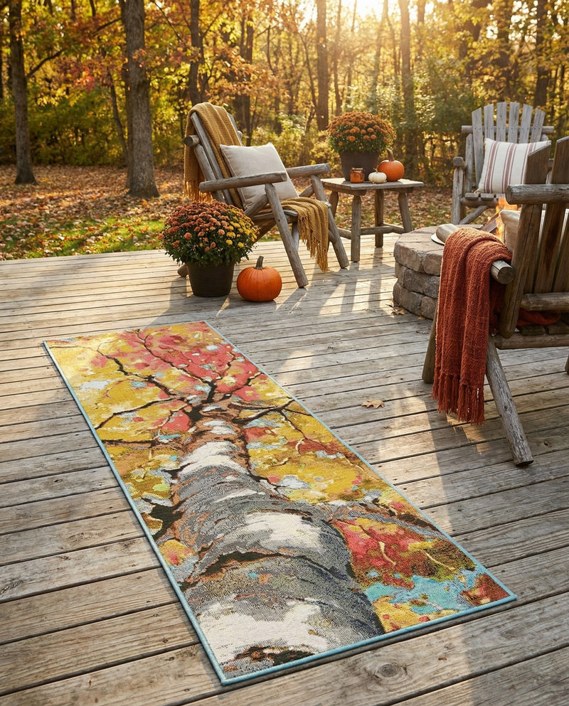 Seaside Blooms Collection Area Rug - Eden Runner Multi  lifestyle 44
