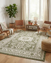 Tribal Terrace Treasures Collection Area Rug -  Incan Isle (Green) Rectangle Green  lifestyle 24