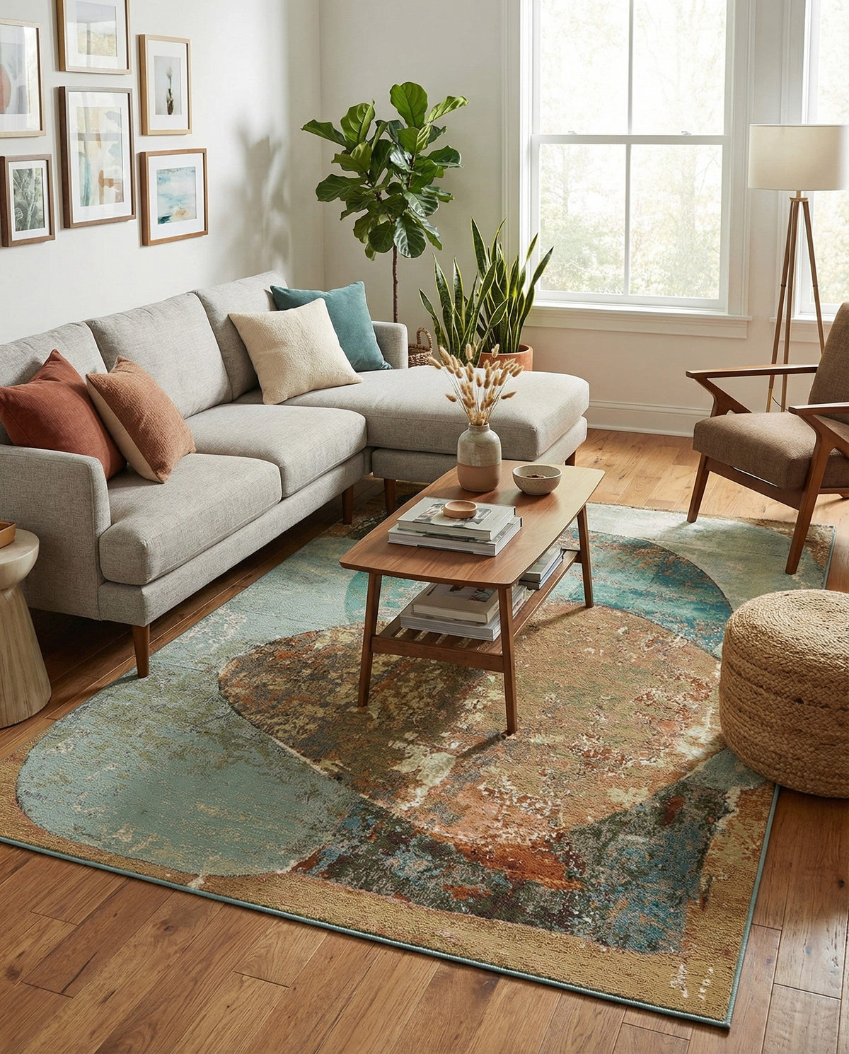 Urban Terrace Collection Area Rug -  Portico Rectangle Multi  lifestyle 12