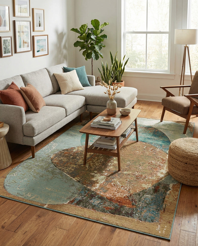 Urban Terrace Collection Area Rug -  Portico Rectangle Multi  lifestyle 12