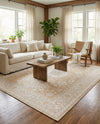 Tribal Terrace Treasures Collection Area Rug -  Incan Isle (Natural) Rectangle Natural  lifestyle 4